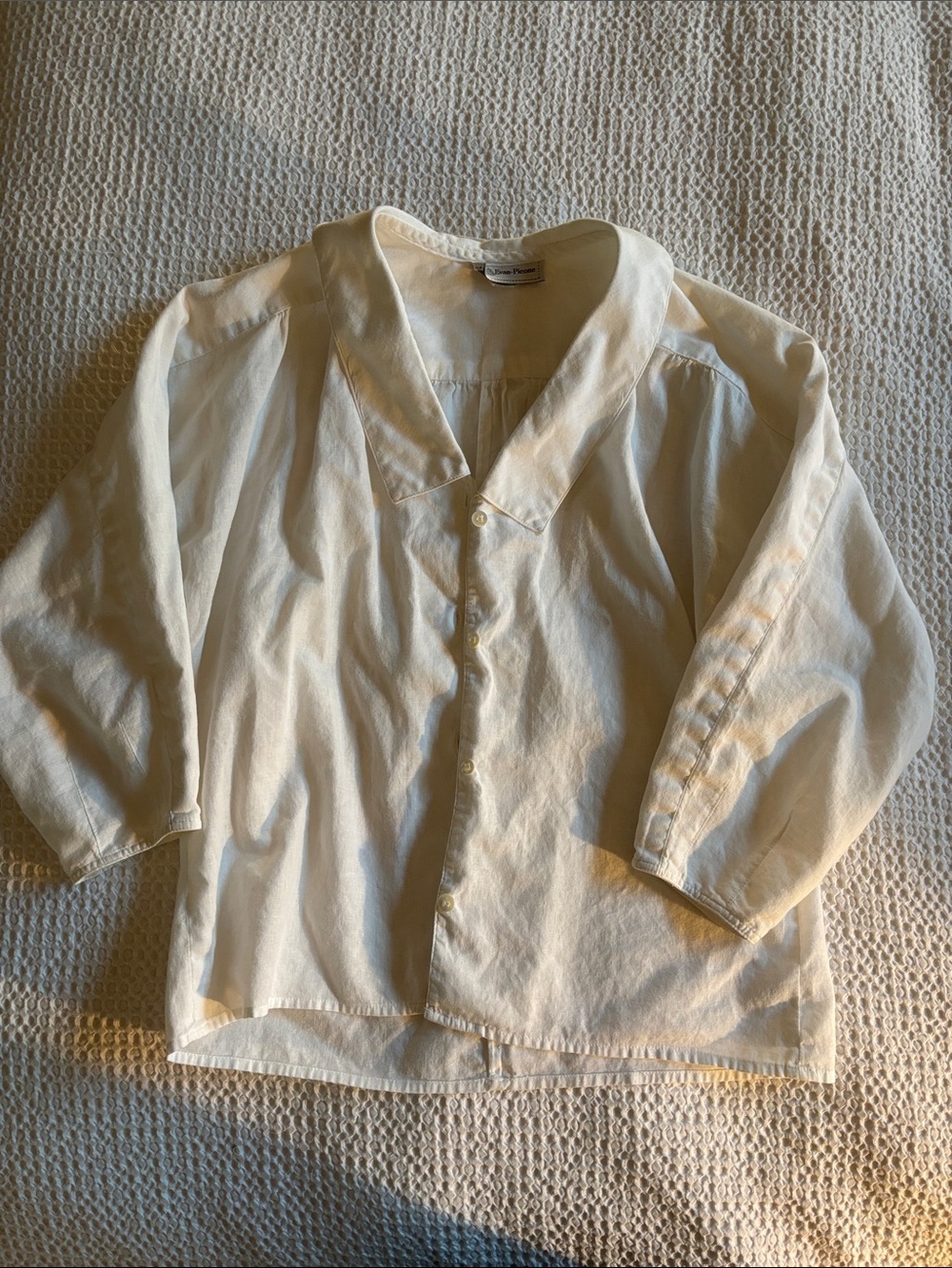 Light Cream Evan-Picone Button-Front Women's shirt